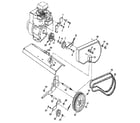 Craftsman 917298850 belt guard and pulley assembly diagram
