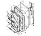 Kenmore 1069710613 refrigerator door diagram