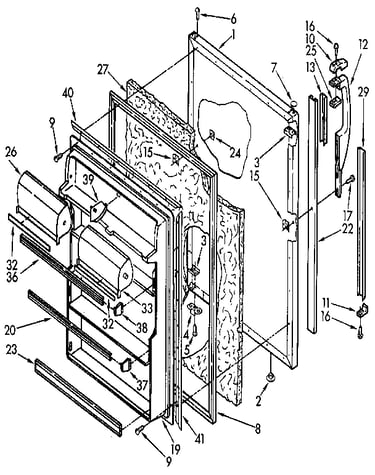 Refrigerator door