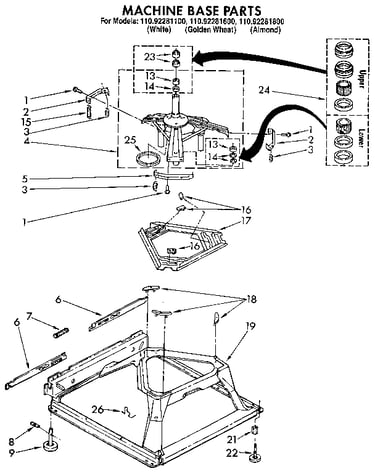 Machine base