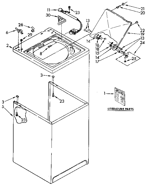 Top and cabinet