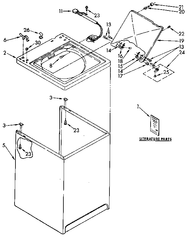 Top and cabinet