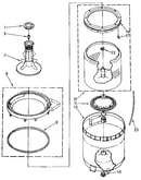Agitator, basket and tub