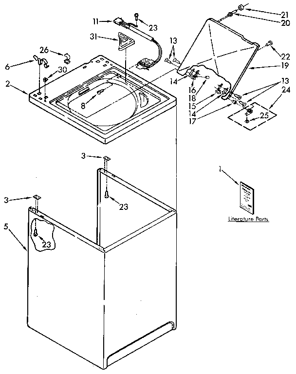 Top and cabinet