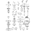 Kenmore 27296161.80 cabinet components diagram