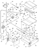 Broiler and oven burner section
