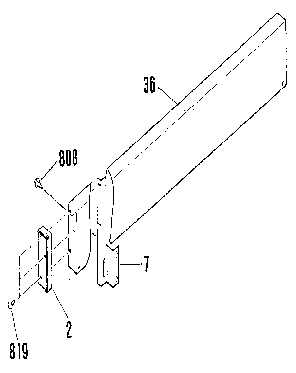 Backguard section