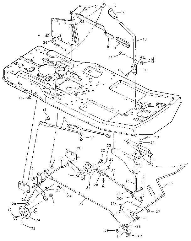 Mower housing suspension