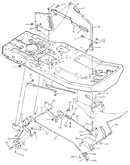 Mower housing suspension