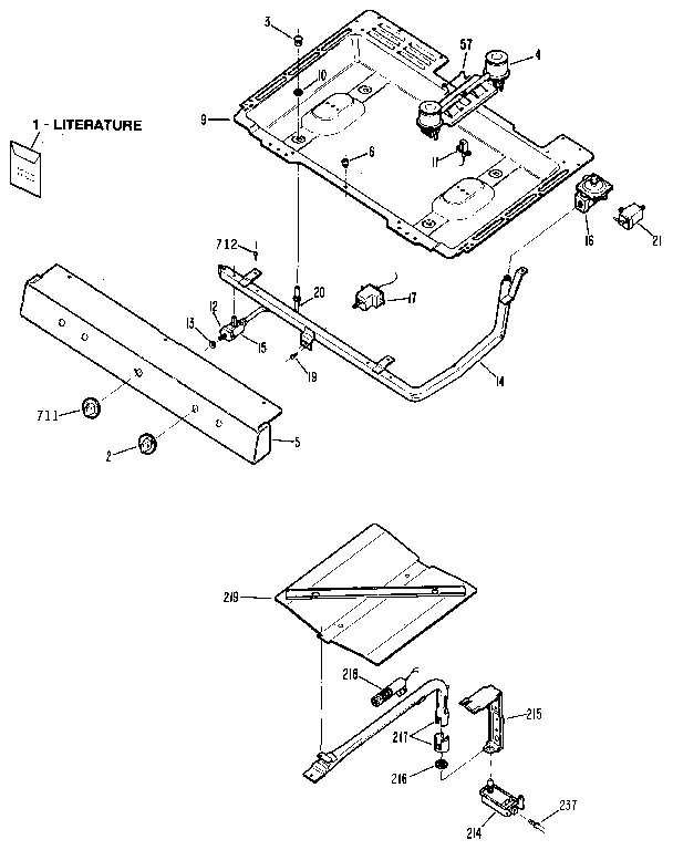 Burner section