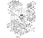 Craftsman 536255880 chassis & hood assembly diagram