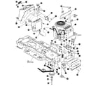 Craftsman 536255880 engine & control assembly diagram