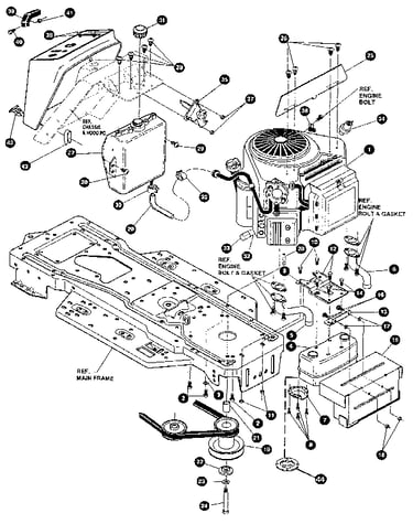 Engine & control assembly