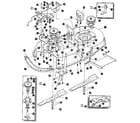 Craftsman 536255880 pre-painted deck assembly diagram
