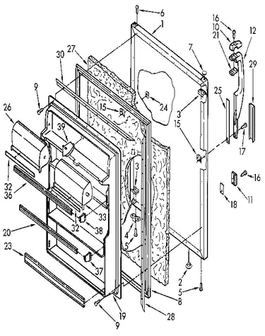 Refrigerator door