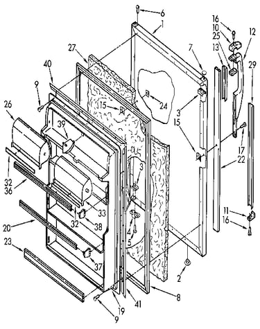 Refrigerator door