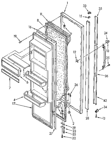 Refrigerator door