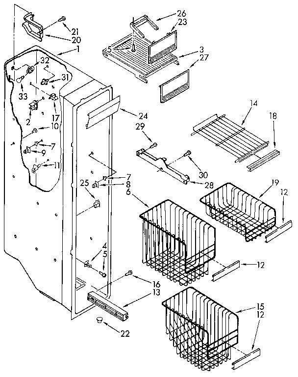Freezer liner