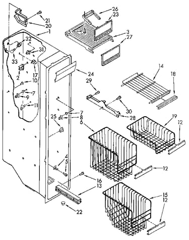 Freezer liner