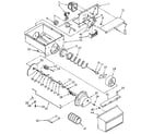 Kenmore 1069517681 motor and ice container diagram