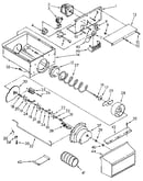 Motor and ice container