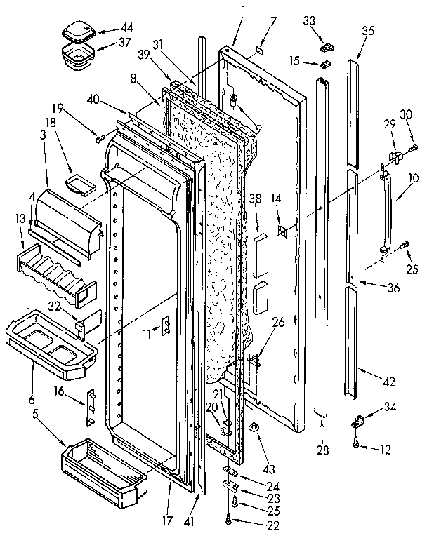 Refrigerator door