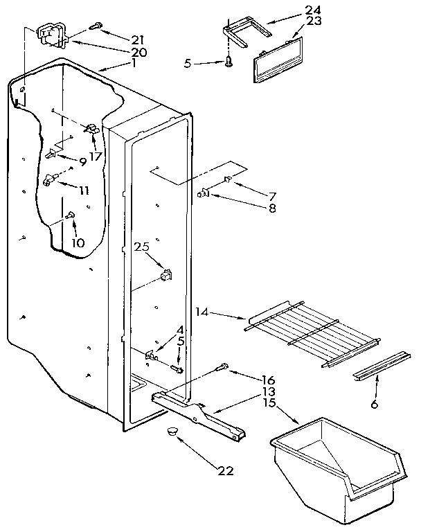 Freezer liner