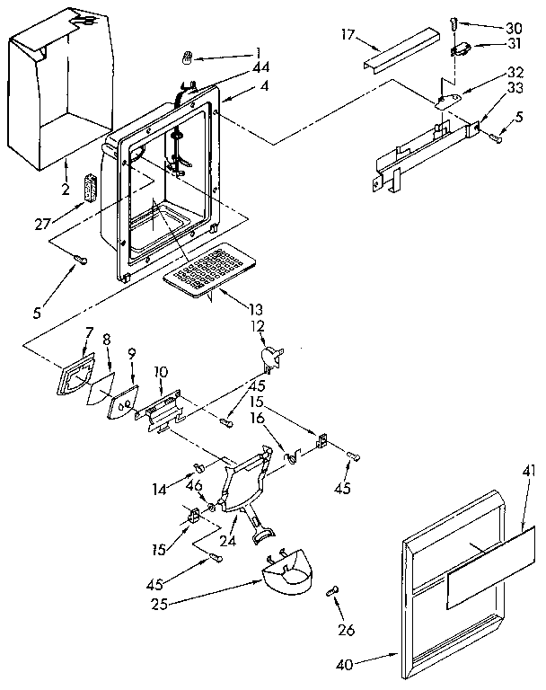 Dispenser front