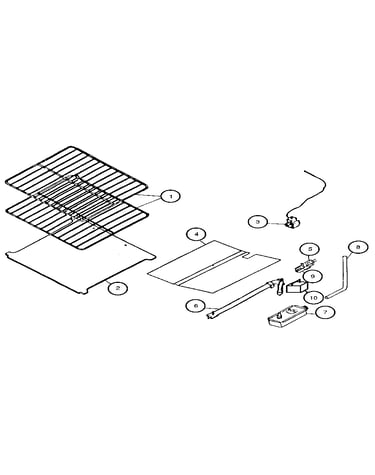 Oven burner section