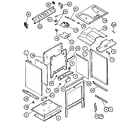 Caloric RST378NL cabinet assembly diagram