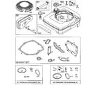 Briggs & Stratton 124702-3202-01 fuel tank assembly and gasket set/carburetor overhaul kit diagram