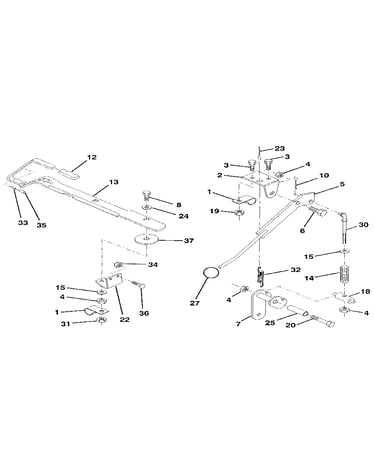 Mower lift lever