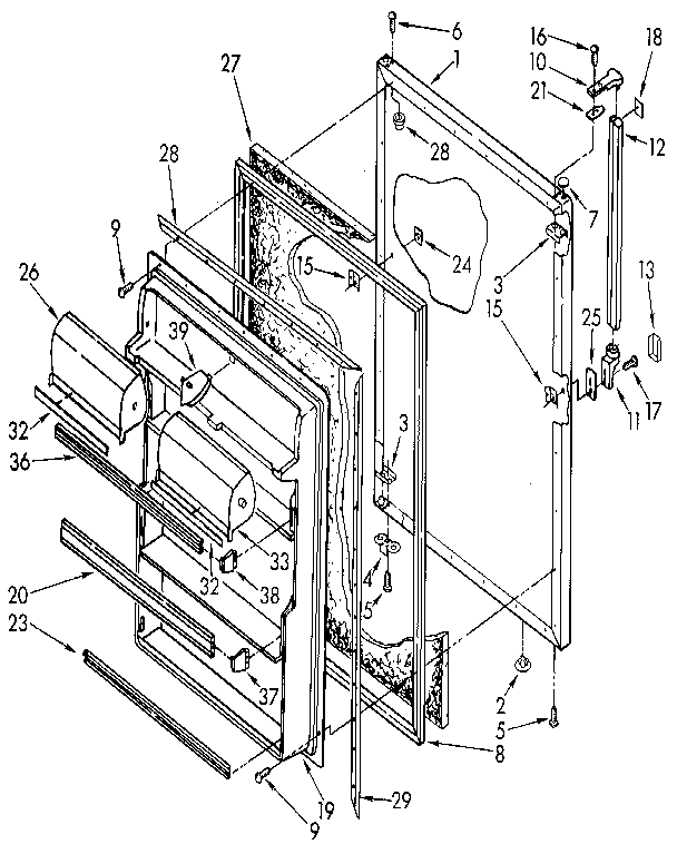 Refrigerator door