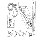 Kenmore 1162214390 hose and attachment diagram