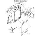Kenmore 6651671190 frame and console diagram