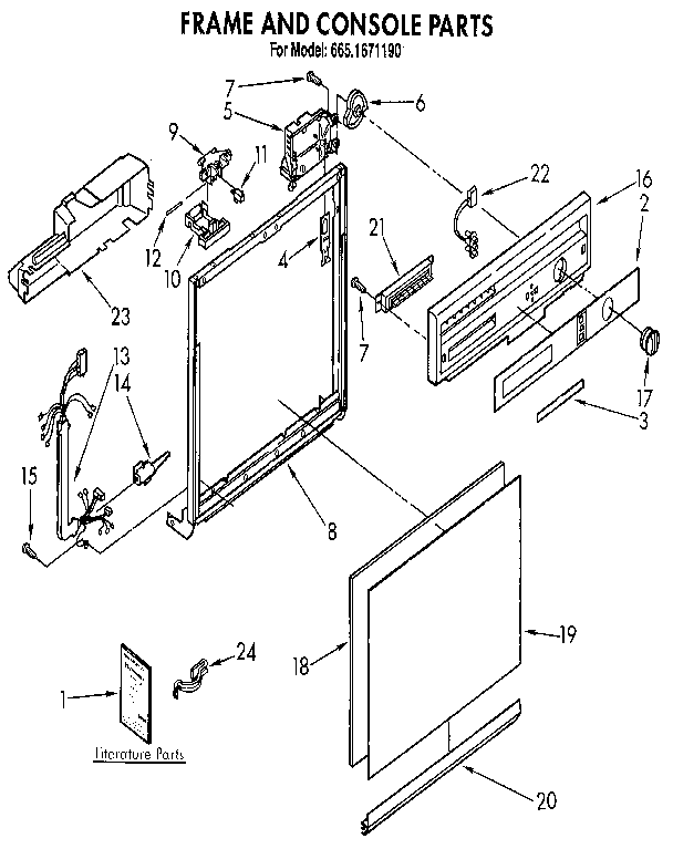 Frame and console