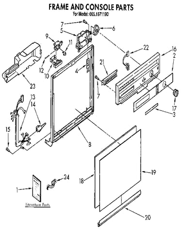 Frame and console