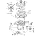 KitchenAid KUDI220T5 pump and motor diagram
