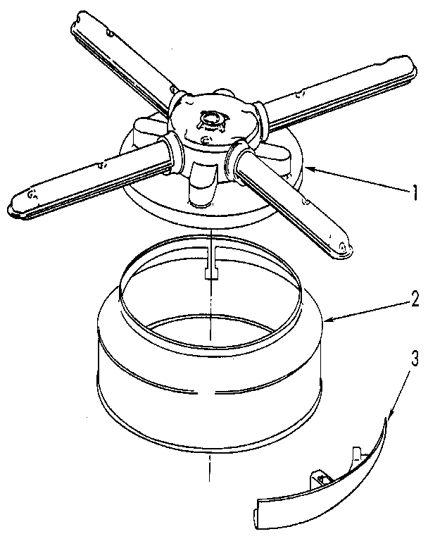 Lower washarm and strainer