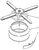 Lower washarm and strainer