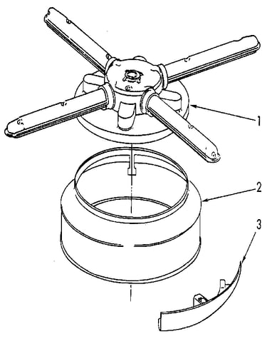 Lower washarm and strainer