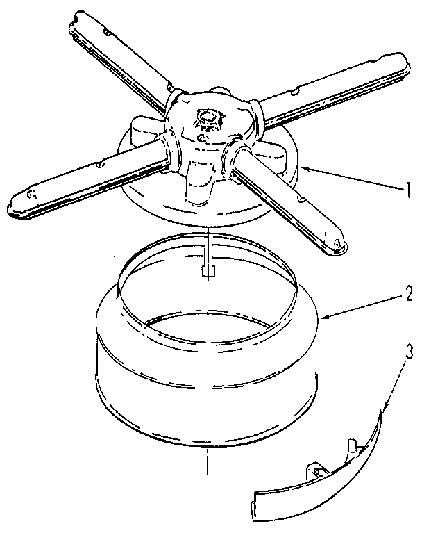 Lower washarm and strainer