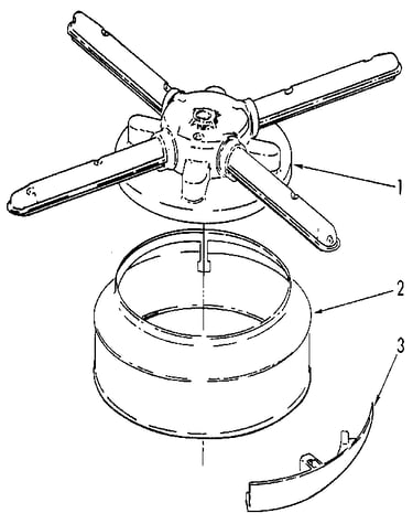 Lower washarm and strainer
