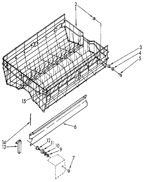 Upper rack and track