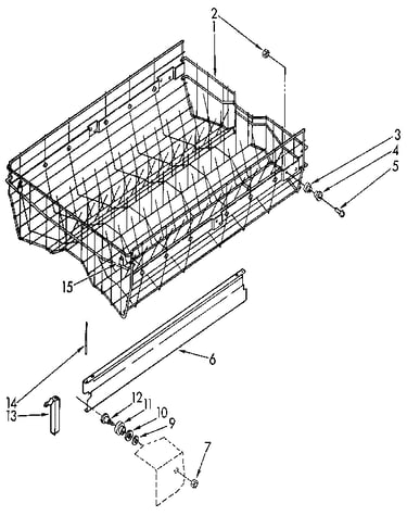 Upper rack and track