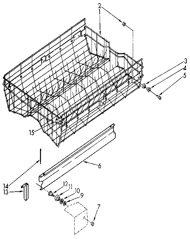 Upper rack and track