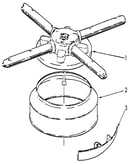 Lower washarm and strainer