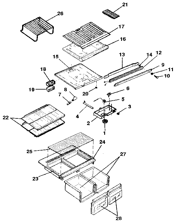 SHELVES AND ACCESSORIES