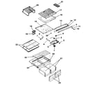 Kenmore 2539308094 shelves and accessories diagram