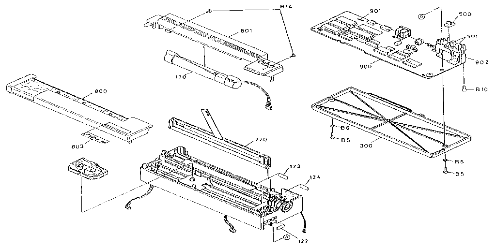 Exploded diagram for p-80x no.1